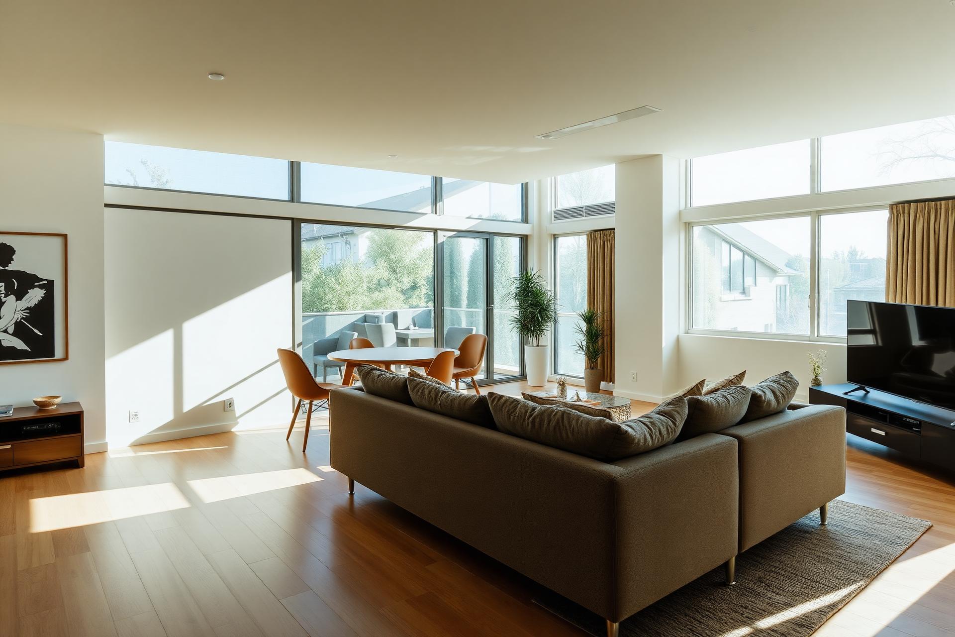 Interior of a premium serviced accommodation in South Wales